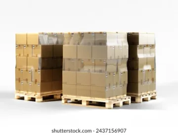 Verteilung Europaletten in Brussel BE